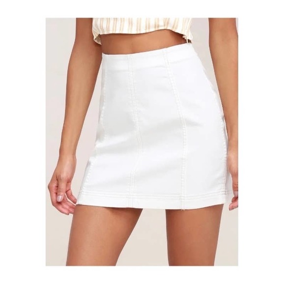 Free People Dresses & Skirts - 🛑SOLD🛑 NWT Free People Modern Femme Skirt White Size 12